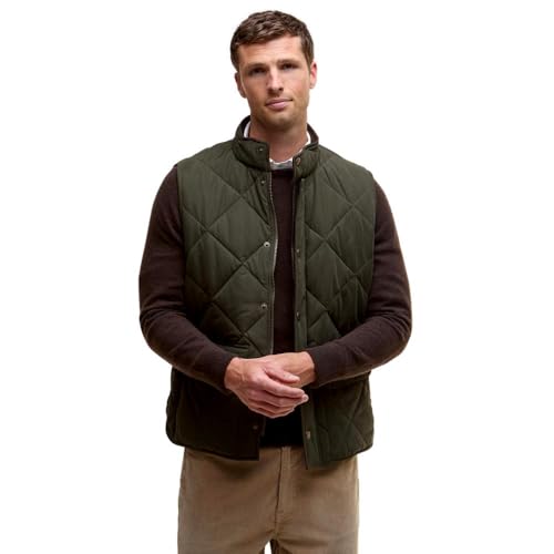 Barbour Men's Winter Lowerdale Gilet, Dark Olive (US, Alpha, XX-Large, Regular, Regular, Dark Olive)