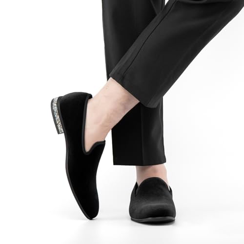 Image of JITAI Men's Dress Shoes - Casual Rubber & Leather Loafers for Men - Fashion Business Formal Wear