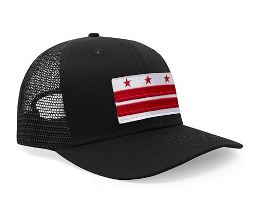 Image of International Tie City Hat for Men and Women, Adjustable Snapback Trucker Baseball Cap with Embroidered Patch