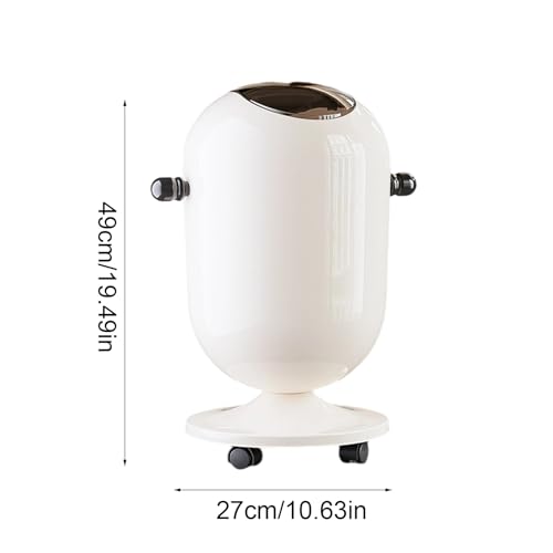 Evite olores y desorden con este bin de basura con ruedas para dormitorio 2