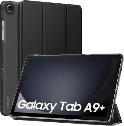 Galaxy Tab A9+ ブラック カバー付き Galaxy Tab A9+/A9 Plus 11 inch 2023 Trifold Smart Cover Leather