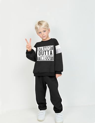 Image of TUEMOS Toddler Boy Clothes Sweatsuits Fall Winters Boy Outfits