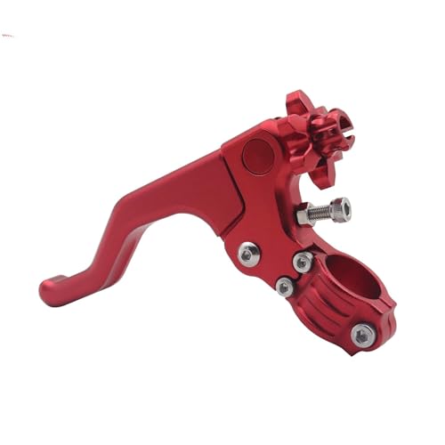 Motorrad Kupplungshebel Für Triumph Für Daytona 675 Für Speed Für Triple R Für Sprint ST/RS Für Rocke Motorrad CNC Kurze Stunt Kupplung Hebel Kupplung Bremshebel(Red)