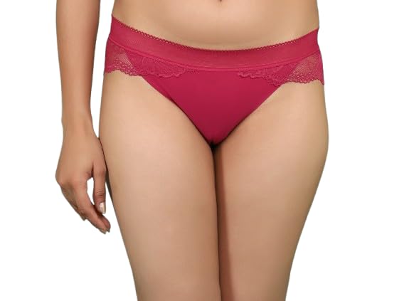 Women's Mesh Lingerie with Lace Trim, Multiple Styles (Bikini, Brief, Thong), Breathable-image-11