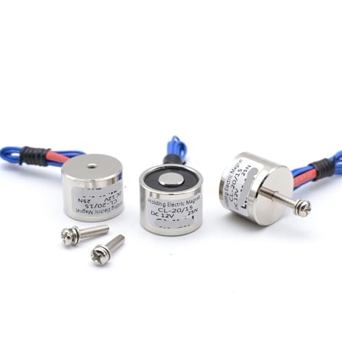 Electroaimant 12V DC ventouse magnetique 25N aimant electrique miniature 2,5 kg D20xH15mm