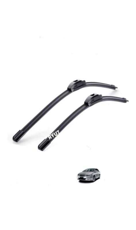 Image of All Season Frameless /Soft Wiper Blades Fits For Honda City ivtek 24 inch /600mm+16 inch /400mm(Pack of 2)