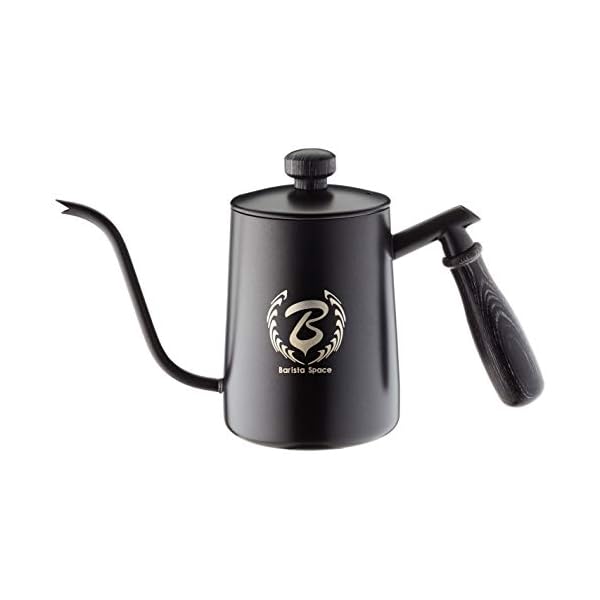 Barista Space x Hervidor Negro con una Capacidad de 600 ml, Acero Inoxidable