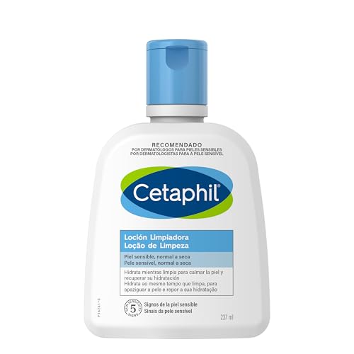 CETAPHIL Loción Limpiadora Facial piel sensible, normal y seca, hidrata mientras limpia 237ML