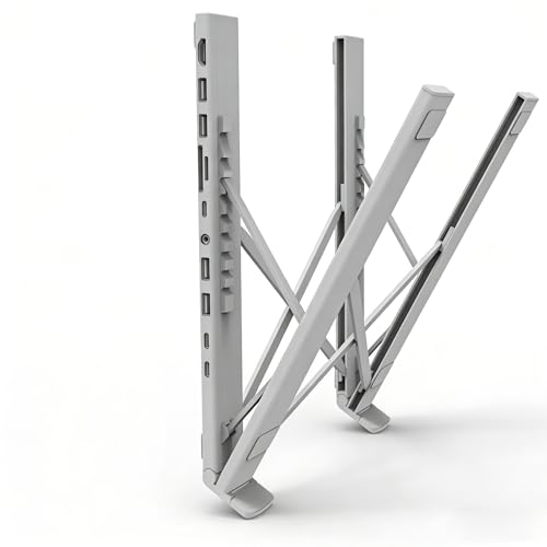 M92 Soporte Ordenador Portátil 11 en 1 Docking Station USB C Laptop Stand Estación de Acoplamiento HDMI 4K@60Hz PD100W Dock USBC Hub Soporte Portatil Adaptador Tipo C Compatible con MacBook Pro/Air