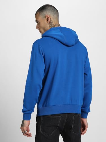 Image of Veirdo Cotton Fleece Regular Fit Hooded Sweatshirt Full Sleeves Solid Jumper Hoodie for Men /Boys