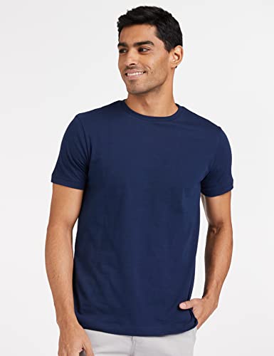 Image of Amazon Brand - Symbol Men's Solid Cotton T Shirt | Plain | Round Neck | Half Sleeve - Regular Fit | Combo Pack of 3 (Available in Plus Sizes)