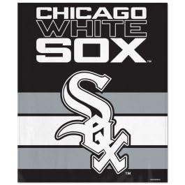 Couverture Chicago White Sox 127x152cm en polaire ultra douce pour lit et canapé