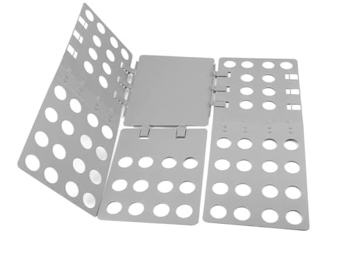 ZNTIHZ Organizador De Ropa For Camisetas, Jerséis, Plegable, Ahorra Tiempo, Soporte For, Tabla For Doblar Rápidamente, Almacenamiento En El Hogar para Organizar Cajones Y Armarios(Grey)