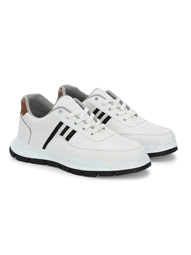 Image of STANPHORD Mens Velocity Casual Lace Up Sneakers Shoes Perfect for Training | Walking | Running | Sneakers | Stylish Outdoor Shoes | Daily & Occasion Wear | Smart & Trendy | Comfortable