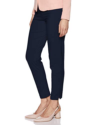 Image of Rupa Women's High Rise Softline Cotton Blend Knitted Pant with Zip Pocket,All-Purpose Fashion for Western, Ethnic, and Casual Wear - Full-Length, Solid Color, Pack of 1