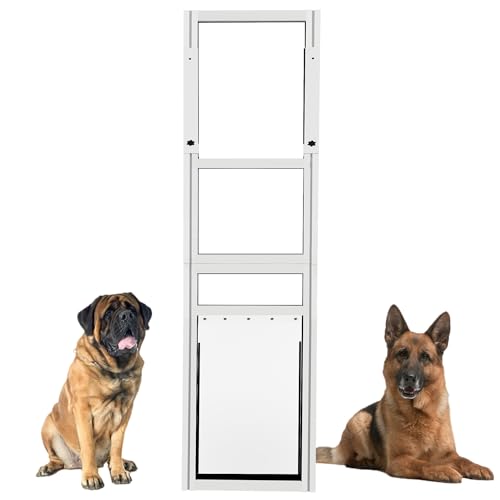 XLarge Dog Door for Sliding Glass Doors, Adjustable 75.24" to 86....
