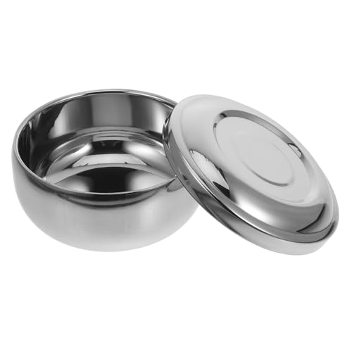 FUNOMOCYA Beard Shaving Bowl Lid Shaving Mug Bowl for Men Barber Shaving Brush Soap Bowl Wet Shave Bowl Shaving Cream Bowl