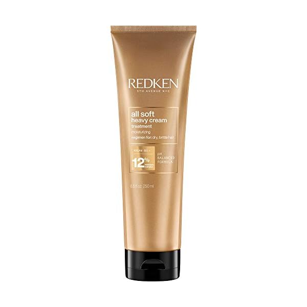 Redken All Soft Heavy Cream Treatment Mask | Deep Conditioner For Dry Hair | Deep Conditioning Hair Treatment For Soft, Smooth Hair | 8.5 Fl Oz