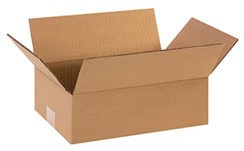 Image of Secure Seal - 12x8x4 Pack of 100 Corrugated Cardboard Packing Shipping Mailing Moving Carton Boxes