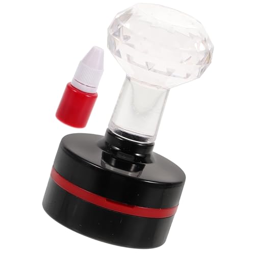 EXQUIMEUBLE 用時計スタンプ 小型軽量 持ち運び便利 学習に 読みやすい掛け時計デザイン 自己インク式