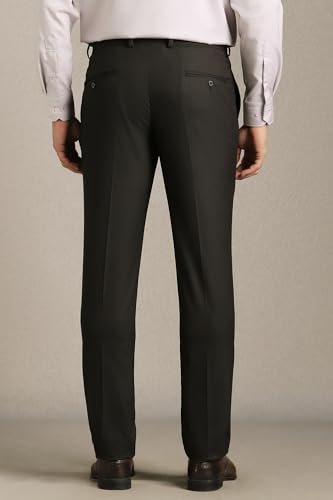 Image of Louis Philippe Men's Slim Fit Everyday Smart Wear Comfort Stretch Work Ready Solid Formal Trouser