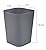 Gereen Bathroom Trash Can, 2 Gallon Small Trash Can,Square Trash Bin Wastebasket for Bathroom Bedroom Kitchen Countertop Under Sink (Pack of 2, White+Gray)