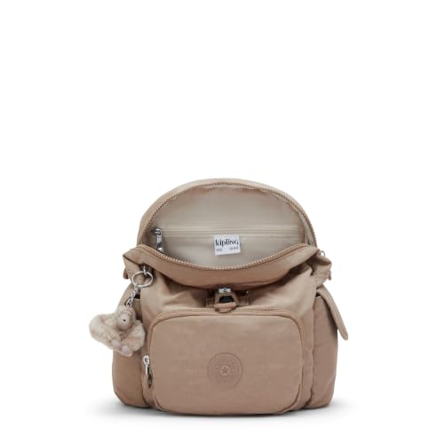 Image of Kipling City Pack Mini Backpack, Lightweight Compact Daypack with Multiple Pockets, Adjustable Straps & Everyday Travel Backpack - Tan Beige