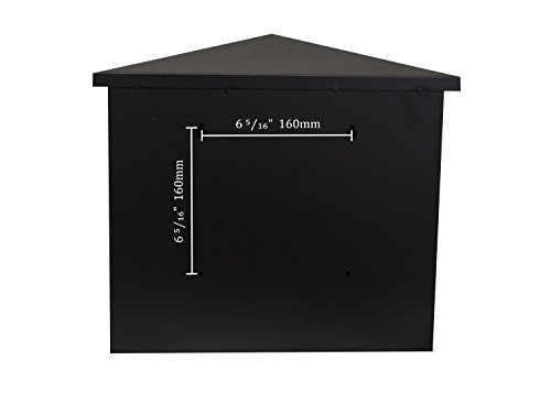 Qualarc Wf-Pm14 Summit Wall Mount Rectangular Locking Mailbox, Black #TOP3