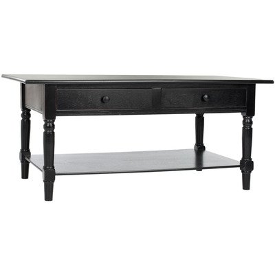Safavieh American Homes Collection Boris Distressed Black Coffee Table #TOP22