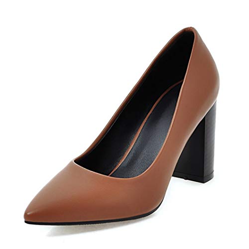 Energyers Thick High Heels Women Pumps Pointed Toe Footwear Shallow Female Shoes Office Shoes Woman Spring New Energyers Thick High Heels Women Pumps Pointed Toe Footwear Shallow Female Shoes Office Shoes Woman Spring New