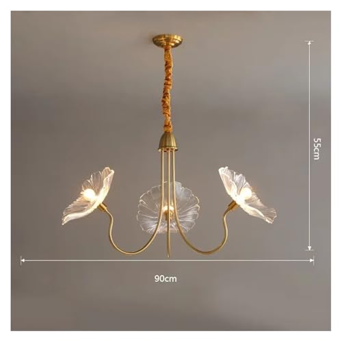 Lustre en verre rouge résolvez le manque de lumière du salon avec ce plafonnier floral