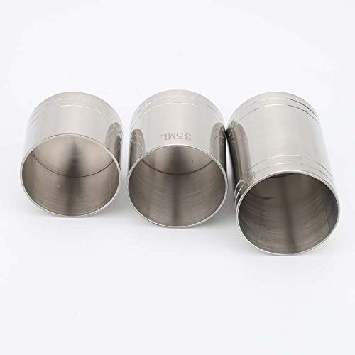 Misurini Per Ditali In Acciaio Inox – 50 Ml – Confezione Da 2 – Per Vino, Whisky E Cocktail - 5