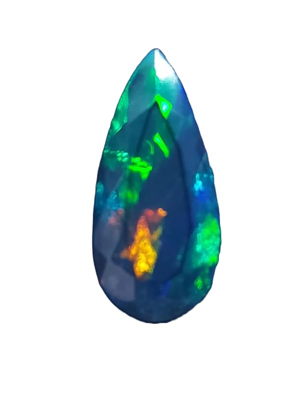 Opale éthiopienne noire 17x8mm à offrir pour un bijou d'anniversaire