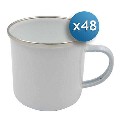 Sublimet Sublimation Solutions Pack 48 Tazas Vintage | Ideales para ser Impresas Mediante la sublimación | Pack 48 Tazas