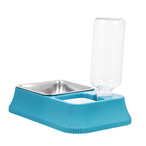 Abaodam Detachable Pet Feeder with Skid Design Automatic Water Dispenser for Dogs and Cats Easy to Space Saving for Indoor Use