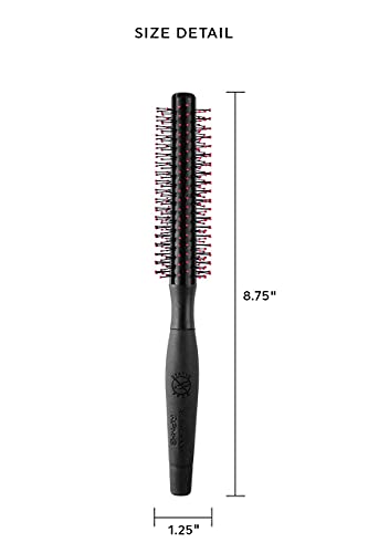 Cricket Static Free RPM 8 Row Round Hair Brush - Curling, Blow Drying, Detangling and Styling Wet or Dry, Suitable for All Hair Types