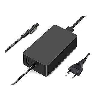 Surface Pro Charger 44W, Surface Pro Laptop/Tablet Charger, Compatible for Surface Pro 7/6/5/4/3/X, Surface Book, Surface Go/3/2/1 Power Supply Adapter-Black