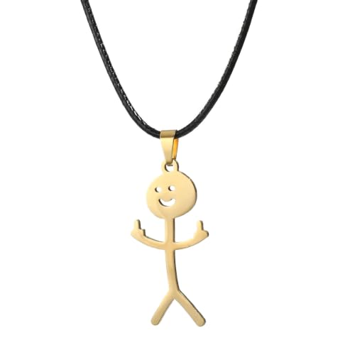 Collier graffiti méchant drôle : bijou punk vintage et décalé