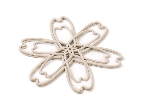 iPROTECT - Stack Expert | Multi-Purpose BPA-Free Silicone Pots/Pans Protector. Set of 2 or 3. for All Cookware Sizes, Protects Coating & Scratches,Trivet for Larger cookware(Silver Gray, S&L, Sakura)