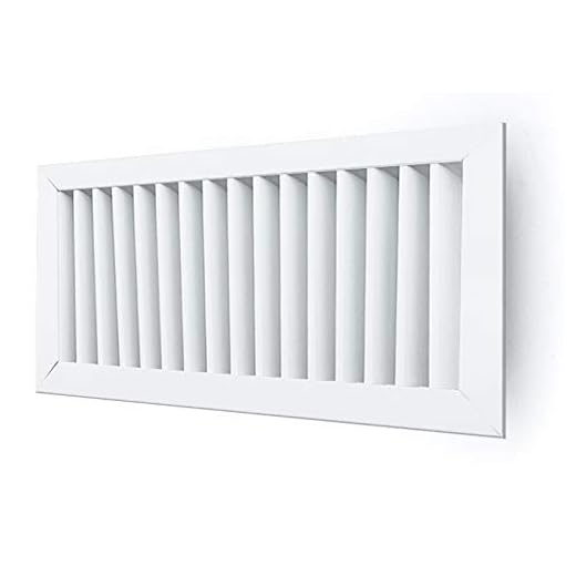 GASMOBE Rejilla de ventilación para aire acondicionado retorno simple aluminio deflexión vertical MEDIDAS INTERNAS (300x150, Blanco)