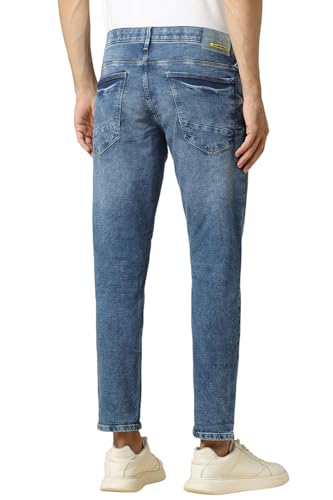 Image of Allen Solly Men Mid Rise Regular Fit Jeans