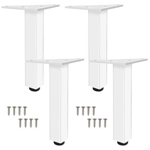 ���߉\�ȃ��^���e�[�u���r�A4�� �r�̂� �������� �_�C�j���O�e�[�u�� �� �A���~���� | �z�Ɏ_���\�ʏ��� �e�[�u���̋r �I���ł���: 6-40cm ���_���ȃf�X�N �� DIY�p�Ƌ� �f�X�N �r �p�r 20cm