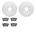 Dynamic Friction Company Rear Geospec Brake Rotors with 5000 Advanced Brake Pads 4502-01014