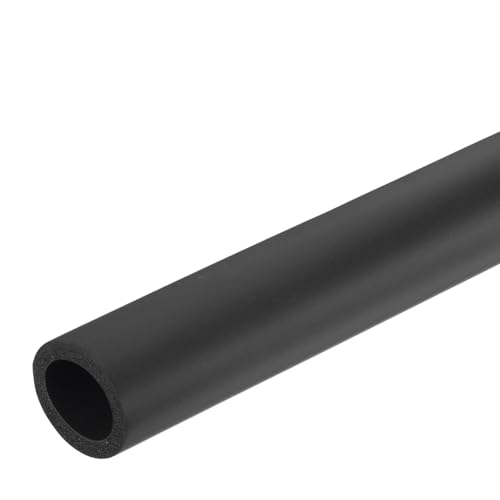 Image of uxcell Foam Tubing for Handle Grip Support,23.5mm ID 33.5mm(1 5 /16 inch) OD 0.3 Meter /1ft Length Black