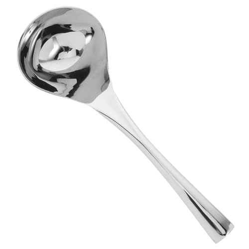 ULTECHNOVO Mestolo Per Salsa in Acciaio 304 Lucidato a Specchio, Mestolo Piccolo Per Zuppa Da Cucina, Utensile Lavabile in Lavastoviglie Per Ristoranti e Uso Domestico