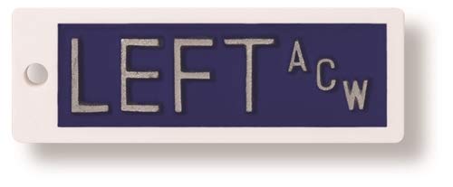 X-Ray Markers (Plastic) - Blue/Red, Left & Right Set, 1/2" Lead Letters "L" & "R"