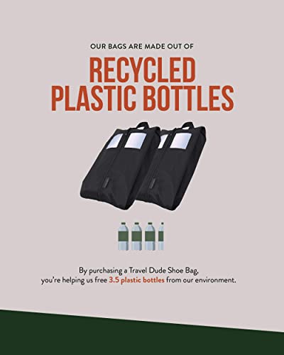 TRAVEL DUDE verpakkingstasjes met compressiezakken l gemaakt van plastic flessen l organisator voor tassen, koffers & rugzakken l reis organisator voor kleding & schoenen - Image 5
