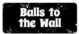 3pcs balls to the wall funny hard hat/helmet stickers