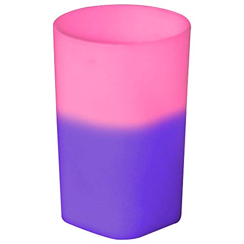 2Oz Color Changing Mood Plastic Shot Glass, Unique Square Bottom, Bpa Free And Reusable, Round Top Design And 1 Oz , Set Of 12, Assorted Colors - Made In Usa #TOP4