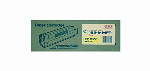 Oki Data 52115901 Type C6 Laser Toner Cartridge for ES1624n MFP, ES1624n MFP Printers, 5000 Pages Yield, Yellow